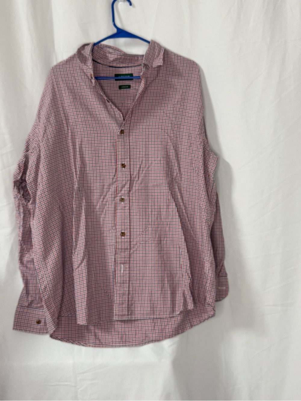 Orvis Red and Blue Mini-Check Button-Down Shirt